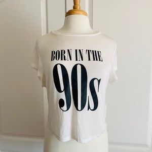 Printed Crop Top “Born in the 90’s”